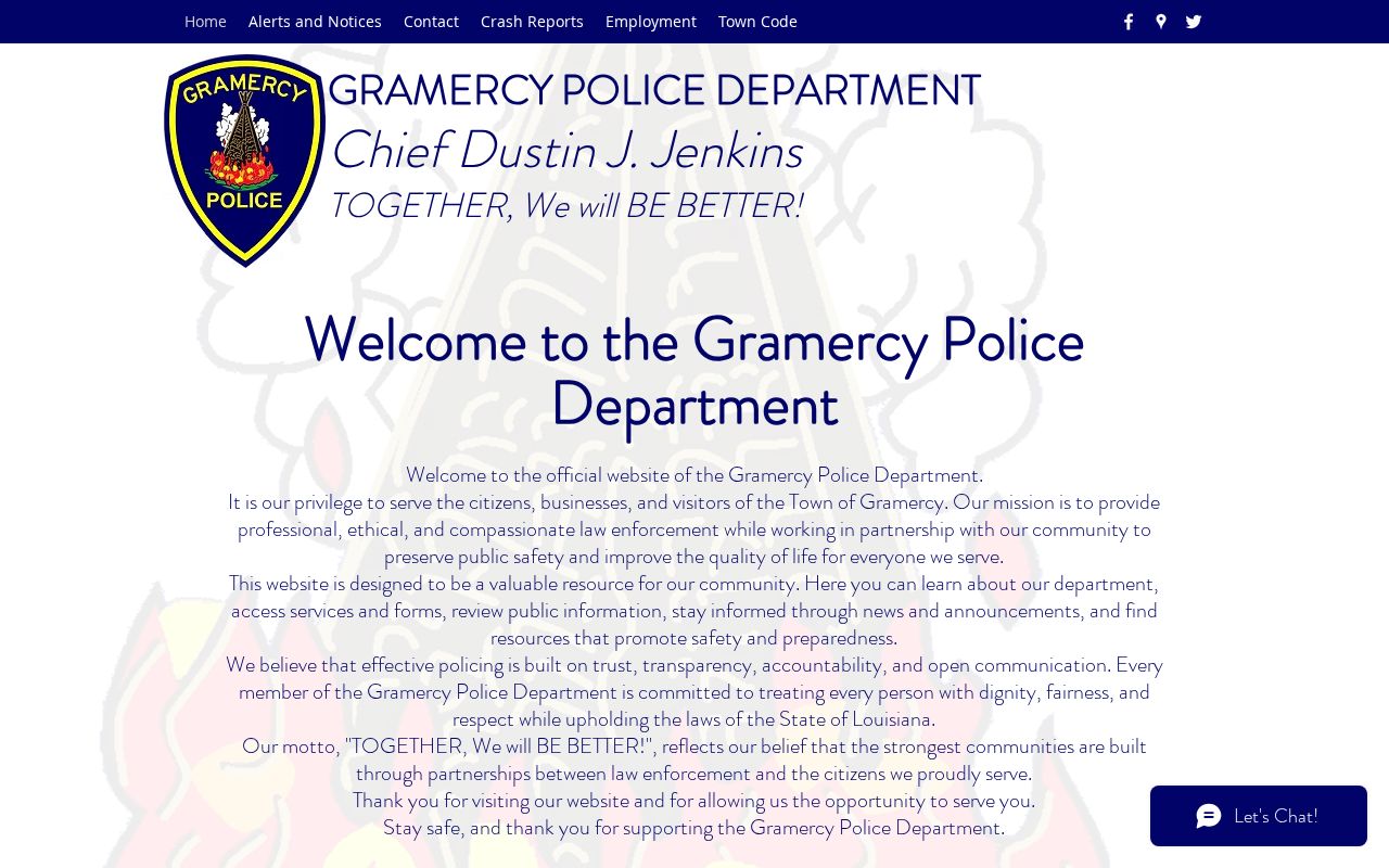 Gramercy Police official arrest record source